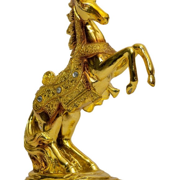 Pair of Desktop Decorative Horse Statue, Animal Sculpture Home Decor Gift Set - Picture 2 of 7